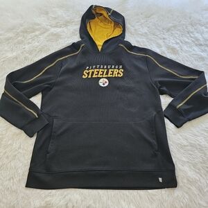 Reebok men's XL contrast stitch hoodie Pittsburgh Steelers NFL
